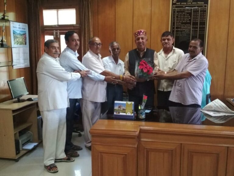 Chairman-cum-Managing Director and Secretary addressing to newly recruited batch of Ex-servicemen Security Personnel