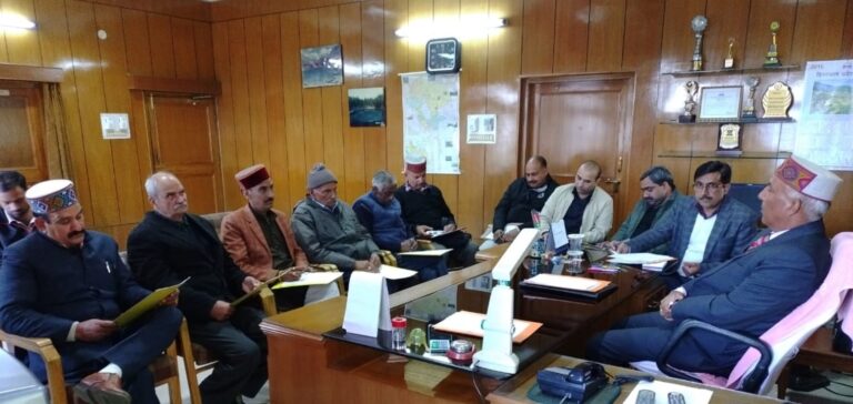 HP Ex-Servicemen Truck Operators Welfare Working Committe, Barmana – 48th Meeting held under the Chairmanship of Brig. (Retd.) Khushal Thakur, YSM